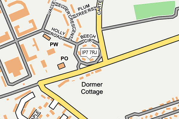 IP7 7RJ map - OS OpenMap – Local (Ordnance Survey) IP7 7RJ map - OS OpenMap – Local (Ordnance Survey)