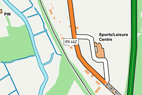 IP8 4AZ map - OS OpenMap – Local (Ordnance Survey) IP8 4AZ map - OS OpenMap – Local (Ordnance Survey)