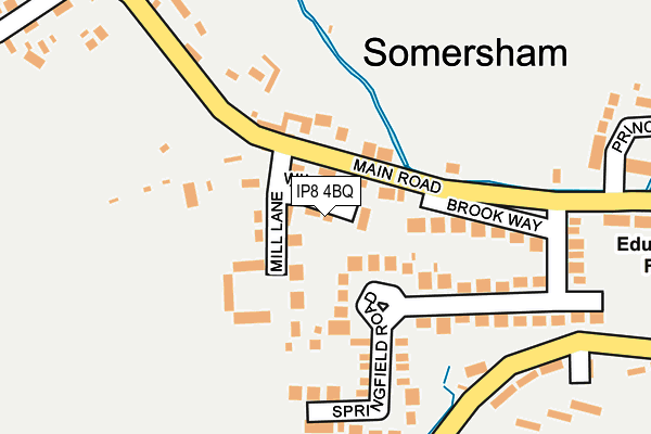 IP8 4BQ map - OS OpenMap – Local (Ordnance Survey) IP8 4BQ map - OS OpenMap – Local (Ordnance Survey)