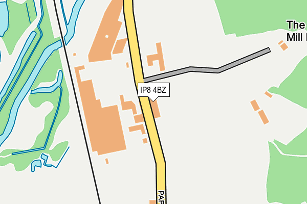 IP8 4BZ map - OS OpenMap – Local (Ordnance Survey) IP8 4BZ map - OS OpenMap – Local (Ordnance Survey)