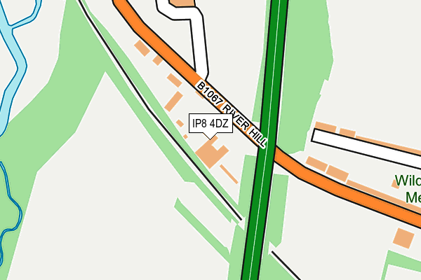 IP8 4DZ map - OS OpenMap – Local (Ordnance Survey) IP8 4DZ map - OS OpenMap – Local (Ordnance Survey)