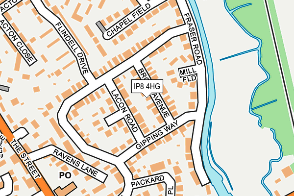IP8 4HG map - OS OpenMap – Local (Ordnance Survey) IP8 4HG map - OS OpenMap – Local (Ordnance Survey)