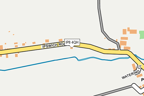 IP8 4QH map - OS OpenMap – Local (Ordnance Survey) IP8 4QH map - OS OpenMap – Local (Ordnance Survey)