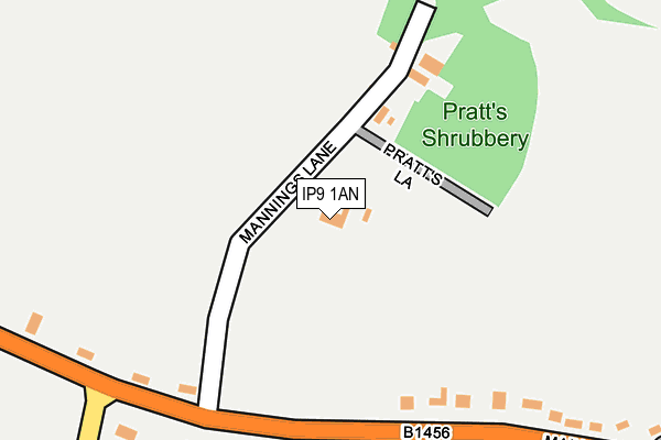 IP9 1AN map - OS OpenMap – Local (Ordnance Survey) IP9 1AN map - OS OpenMap – Local (Ordnance Survey)