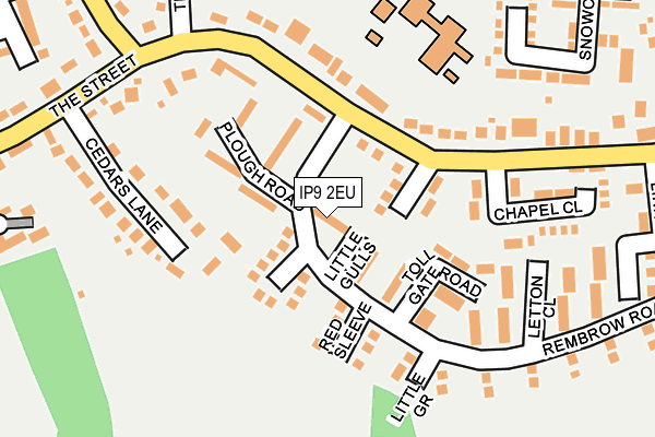 IP9 2EU map - OS OpenMap – Local (Ordnance Survey) IP9 2EU map - OS OpenMap – Local (Ordnance Survey)