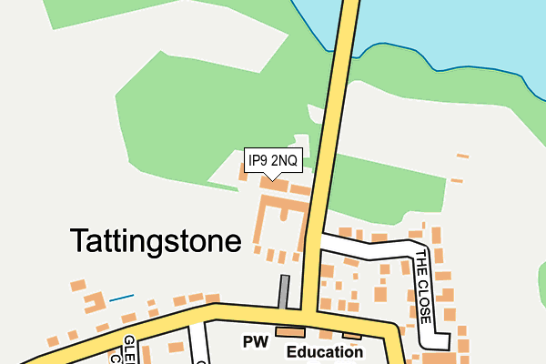 IP9 2NQ map - OS OpenMap – Local (Ordnance Survey)