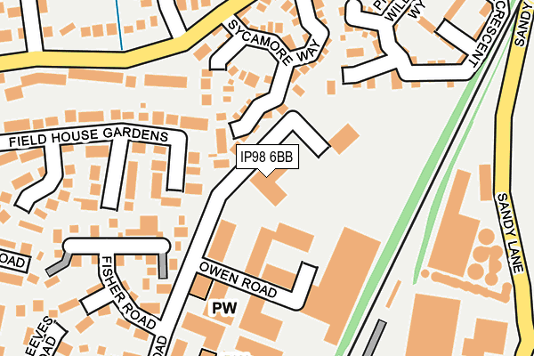 IP98 6BB map - OS OpenMap – Local (Ordnance Survey) IP98 6BB map - OS OpenMap – Local (Ordnance Survey)