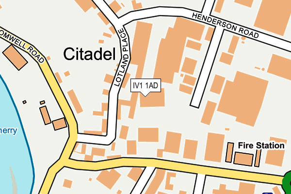 IV1 1AD map - OS OpenMap – Local (Ordnance Survey) IV1 1AD map - OS OpenMap – Local (Ordnance Survey)
