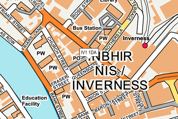 IV1 1DA map - OS OpenMap – Local (Ordnance Survey) IV1 1DA map - OS OpenMap – Local (Ordnance Survey)