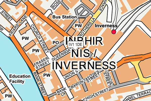 IV1 1DE map - OS OpenMap – Local (Ordnance Survey) IV1 1DE map - OS OpenMap – Local (Ordnance Survey)