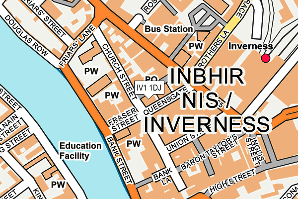 IV1 1DJ map - OS OpenMap – Local (Ordnance Survey) IV1 1DJ map - OS OpenMap – Local (Ordnance Survey)