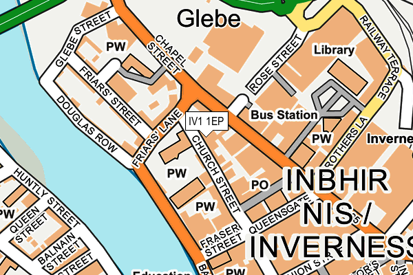 IV1 1EP map - OS OpenMap – Local (Ordnance Survey) IV1 1EP map - OS OpenMap – Local (Ordnance Survey)