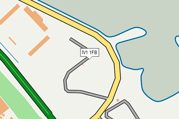 IV1 1FB map - OS OpenMap – Local (Ordnance Survey)