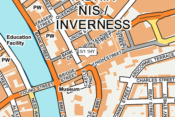 IV1 1HY map - OS OpenMap – Local (Ordnance Survey) IV1 1HY map - OS OpenMap – Local (Ordnance Survey)