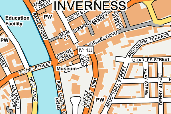 IV1 1JJ map - OS OpenMap – Local (Ordnance Survey) IV1 1JJ map - OS OpenMap – Local (Ordnance Survey)