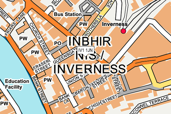 IV1 1JN map - OS OpenMap – Local (Ordnance Survey) IV1 1JN map - OS OpenMap – Local (Ordnance Survey)