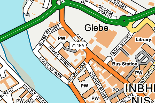 IV1 1NA map - OS OpenMap – Local (Ordnance Survey) IV1 1NA map - OS OpenMap – Local (Ordnance Survey)