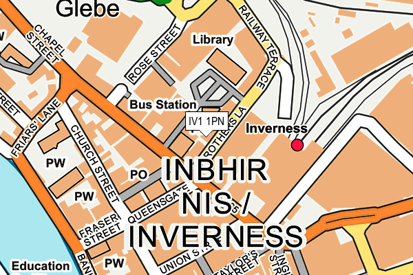 IV1 1PN map - OS OpenMap – Local (Ordnance Survey) IV1 1PN map - OS OpenMap – Local (Ordnance Survey)