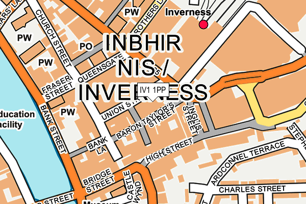 IV1 1PP map - OS OpenMap – Local (Ordnance Survey) IV1 1PP map - OS OpenMap – Local (Ordnance Survey)