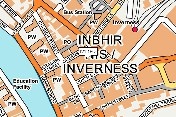 IV1 1PQ map - OS OpenMap – Local (Ordnance Survey) IV1 1PQ map - OS OpenMap – Local (Ordnance Survey)