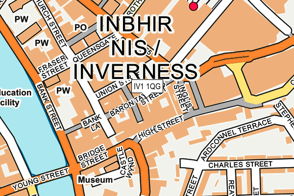 IV1 1QG map - OS OpenMap – Local (Ordnance Survey) IV1 1QG map - OS OpenMap – Local (Ordnance Survey)