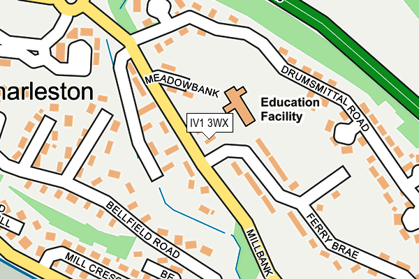 IV1 3WX map - OS OpenMap – Local (Ordnance Survey) IV1 3WX map - OS OpenMap – Local (Ordnance Survey)