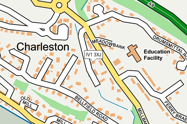 IV1 3XJ map - OS OpenMap – Local (Ordnance Survey) IV1 3XJ map - OS OpenMap – Local (Ordnance Survey)