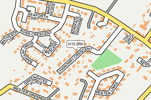 IV10 8RH map - OS OpenMap – Local (Ordnance Survey)