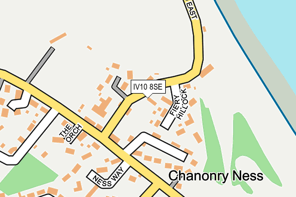 IV10 8SE map - OS OpenMap – Local (Ordnance Survey)