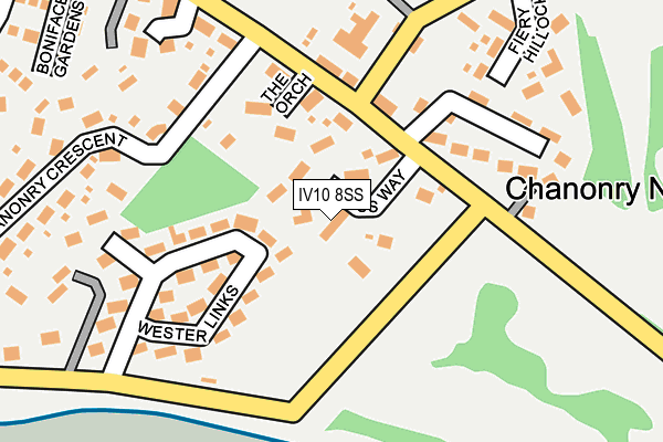 IV10 8SS map - OS OpenMap – Local (Ordnance Survey)