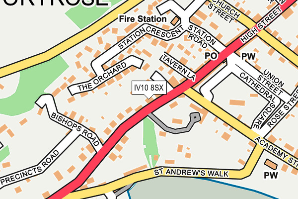 IV10 8SX map - OS OpenMap – Local (Ordnance Survey) IV10 8SX map - OS OpenMap – Local (Ordnance Survey)