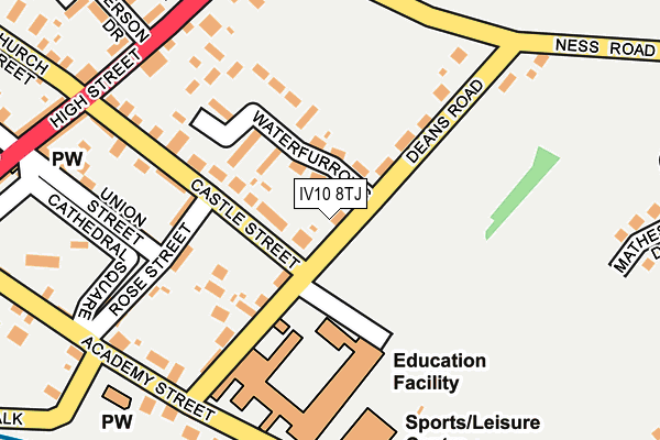 IV10 8TJ map - OS OpenMap – Local (Ordnance Survey) IV10 8TJ map - OS OpenMap – Local (Ordnance Survey)