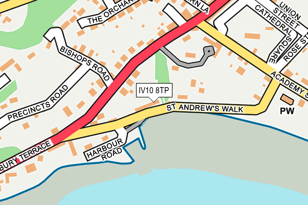 IV10 8TP map - OS OpenMap – Local (Ordnance Survey)
