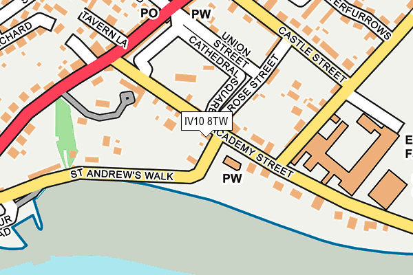 IV10 8TW map - OS OpenMap – Local (Ordnance Survey) IV10 8TW map - OS OpenMap – Local (Ordnance Survey)