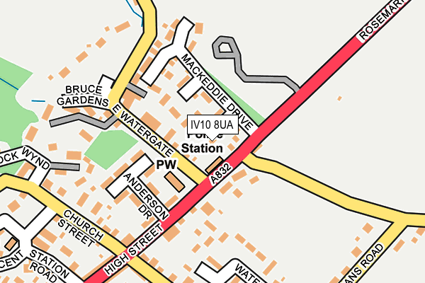 IV10 8UA map - OS OpenMap – Local (Ordnance Survey) IV10 8UA map - OS OpenMap – Local (Ordnance Survey)