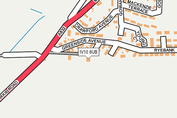 IV10 8UB map - OS OpenMap – Local (Ordnance Survey)