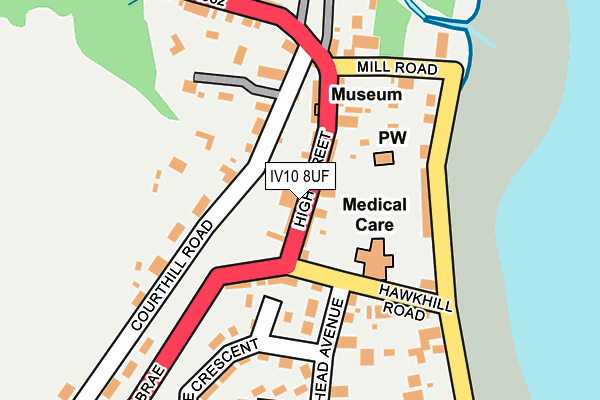 IV10 8UF map - OS OpenMap – Local (Ordnance Survey) IV10 8UF map - OS OpenMap – Local (Ordnance Survey)