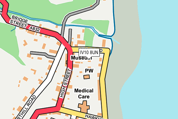 IV10 8UN map - OS OpenMap – Local (Ordnance Survey)
