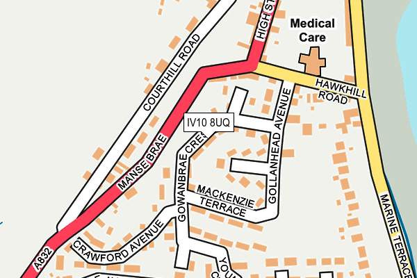 IV10 8UQ map - OS OpenMap – Local (Ordnance Survey) IV10 8UQ map - OS OpenMap – Local (Ordnance Survey)