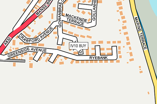 IV10 8UY map - OS OpenMap – Local (Ordnance Survey) IV10 8UY map - OS OpenMap – Local (Ordnance Survey)