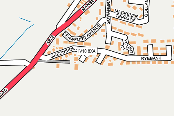 IV10 8XA map - OS OpenMap – Local (Ordnance Survey) IV10 8XA map - OS OpenMap – Local (Ordnance Survey)
