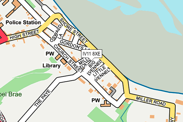 IV11 8XE map - OS OpenMap – Local (Ordnance Survey)