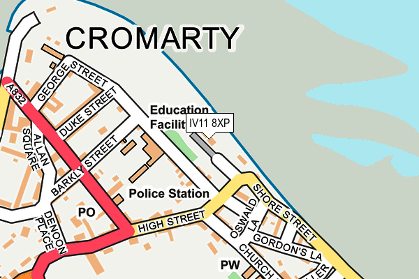 IV11 8XP map - OS OpenMap – Local (Ordnance Survey) IV11 8XP map - OS OpenMap – Local (Ordnance Survey)