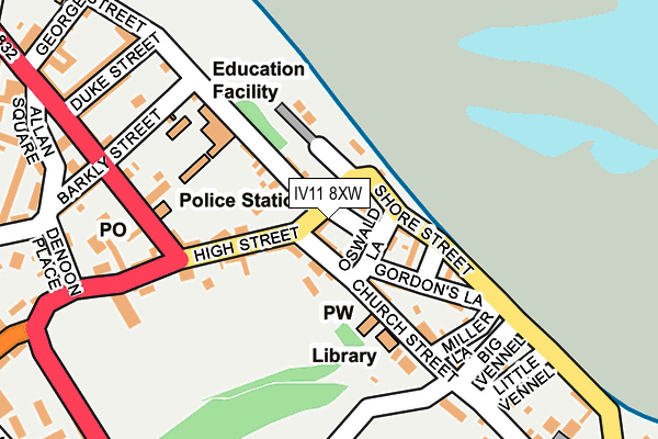 IV11 8XW map - OS OpenMap – Local (Ordnance Survey) IV11 8XW map - OS OpenMap – Local (Ordnance Survey)