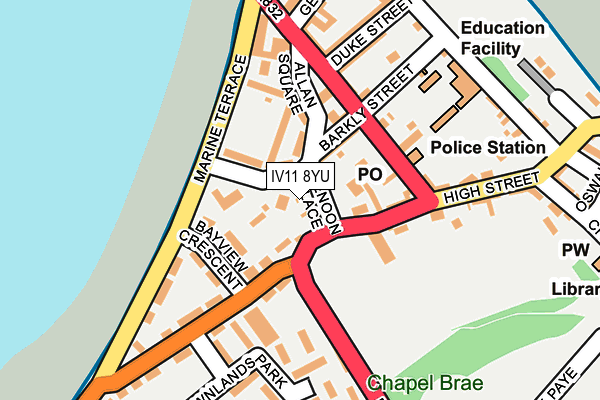 IV11 8YU map - OS OpenMap – Local (Ordnance Survey)