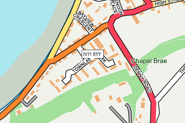 IV11 8YY map - OS OpenMap – Local (Ordnance Survey) IV11 8YY map - OS OpenMap – Local (Ordnance Survey)
