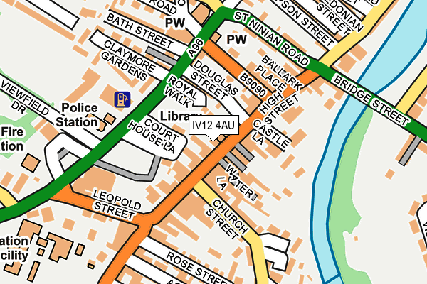 IV12 4AU map - OS OpenMap – Local (Ordnance Survey) IV12 4AU map - OS OpenMap – Local (Ordnance Survey)