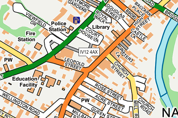 IV12 4AX map - OS OpenMap – Local (Ordnance Survey) IV12 4AX map - OS OpenMap – Local (Ordnance Survey)