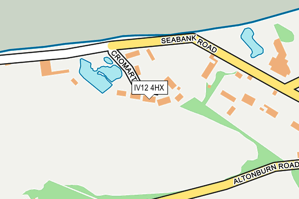 IV12 4HX map - OS OpenMap – Local (Ordnance Survey) IV12 4HX map - OS OpenMap – Local (Ordnance Survey)
