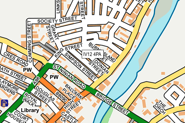 IV12 4PA map - OS OpenMap – Local (Ordnance Survey) IV12 4PA map - OS OpenMap – Local (Ordnance Survey)